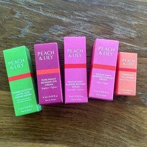 Brand new peach & Lily 5 pieces travel set